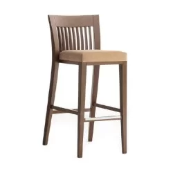 Chaise de bar à lattes moderne