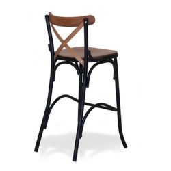 Black Leg Metal Thonet Bar Chair Black Leg Metal Thonet Bar Chair