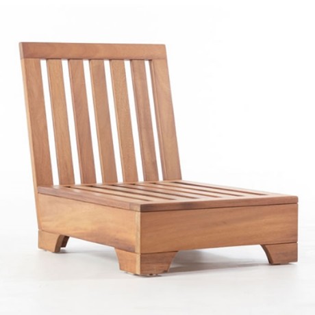 Iroko יחיד חתיכה 3 גב אנכי Slat איכות 1 Iroko יחיד חתיכה 3 גב אנכי Slat איכות 1