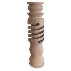 Torna Spiral Desenli Ahşap Ayak