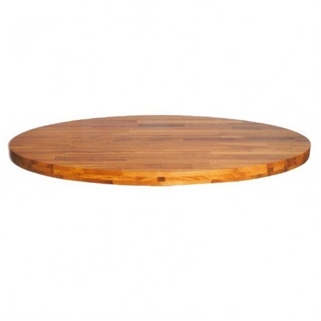 Round Polished Wooden Massive Table Top