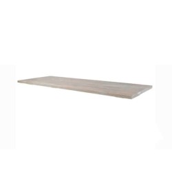 Dessus de table de jardin en bois naturel