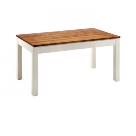 Wooden Table Top White Lake Leg Table Table