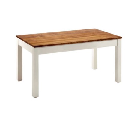 Wooden Table Top White Lake Leg Table Table