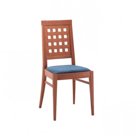 Wooden Contra Pear Painted Restaurant Chair