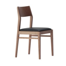 Дървен стол от натурален кафе Дървен стол от натурален кафе