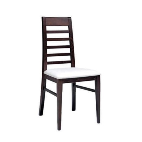 Ahşap Venge Boyalı Sırt Çıtalı Modern Sandalye Ahşap Venge Boyalı Sırt Çıtalı Modern Sandalye