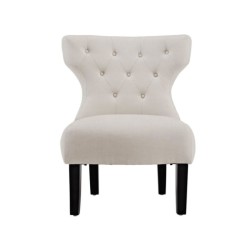 Modern chair with White Leather Upholstery Modern chair with White Leather Upholstery