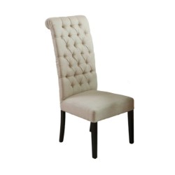 Бял кожен ватиран модерен хотелски стол Бял кожен ватиран модерен хотелски стол