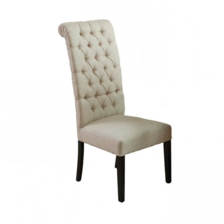 White Leather Upholstered Quilted Modern Hotel Chair