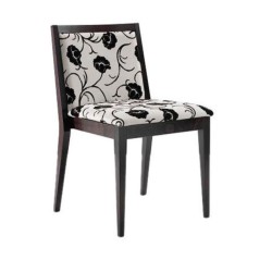Modern Restaurant Chair with White Pattern Fabric Modern Restaurant Chair with White Pattern Fabric