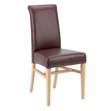 Bordo Leather Upholstered Restaurant Chair