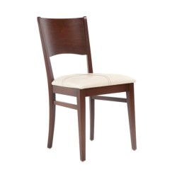 Ceviz Cilalı Modern Ahşap Sandalye