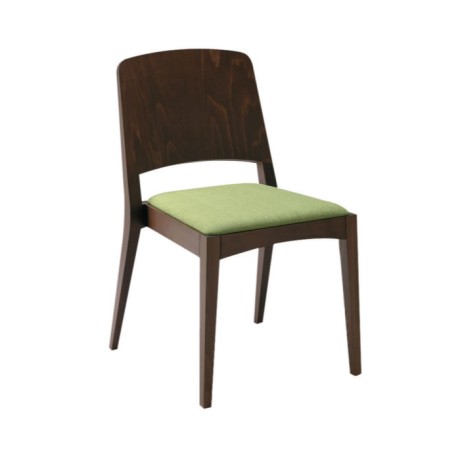 Peanut Green Cushion Venge Painted Contra Back Armchair