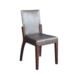 Gray Leather Upholstered Modern Hotel Chair Gray Leather Upholstered Modern Hotel Chair