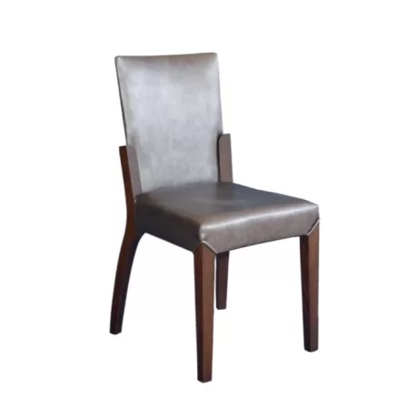 Gray Leather Upholstered Modern Hotel Chair Gray Leather Upholstered Modern Hotel Chair