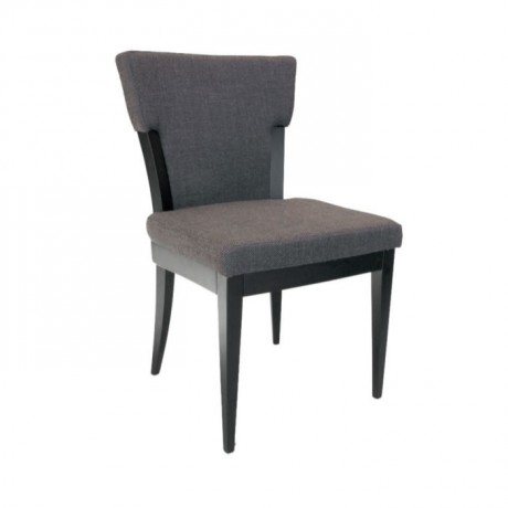 Gray Fabric Upholstered Lake Painted Hotel Restaurant Chair