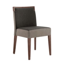 Gray Fabricated Wooden Restaurant Chair Gray Fabricated Wooden Restaurant Chair