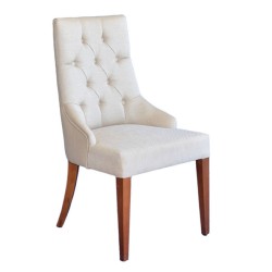 Modern Dining Table with Quilted Cream Fabric Couch Modern Dining Table with Quilted Cream Fabric Couch
