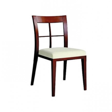 Kızıl Eskitme Boyalı Modern Cafe Sandalyesi