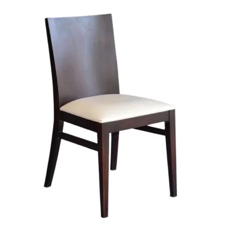 Kontralı Arxası Krem Döşəməli Modern Kafe Stulu