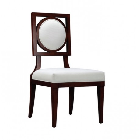 Modern Wooden Painted Round Back Chair