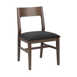 Dark Walnut Color Upholstered Wooden Modern Chair Dark Walnut Color Upholstered Wooden Modern Chair