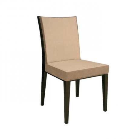 Cream Leather Wooden Conference Chair