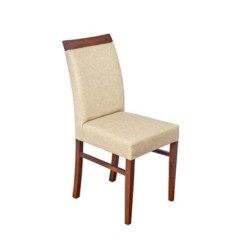Cream Leather Wooden Hotel Chair Cream Leather Wooden Hotel Chair