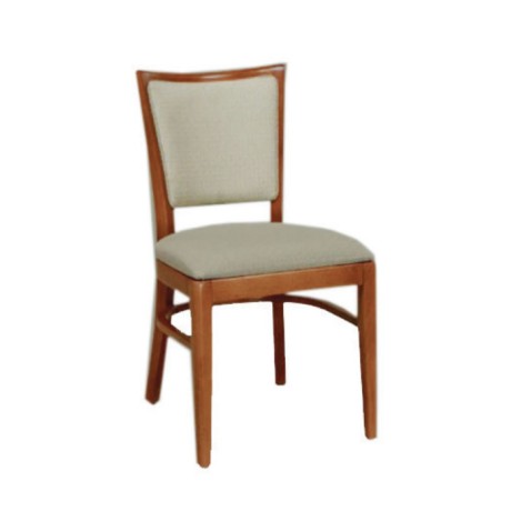 Cream Leather Bright Natural Painted Chair