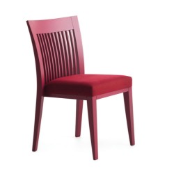 Lake Painted Vertical Stick Back Wooden Modern Chair Lake Painted Vertical Stick Back Wooden Modern Chair