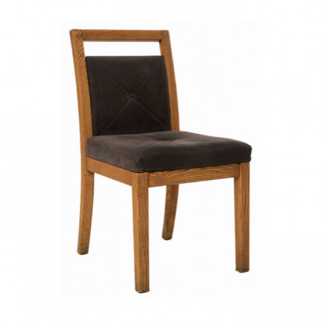 Meşe Ahşaplı Natural Boyalı Modern Ahşap Sandalye