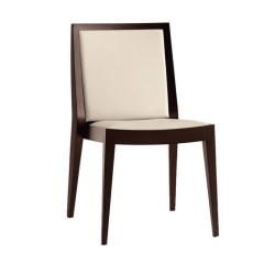 Модерен стол за кафе от боядисано в дърво венге Модерен стол за кафе от боядисано в дърво венге