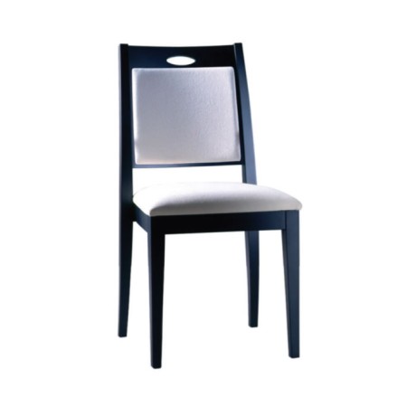 Venge Painted White Leather Hotel Restaurant Chair