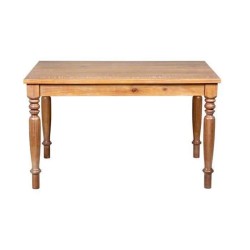 Стол в Деревенском Стиле с Точеной Ножкой с Дубовым Покрытием