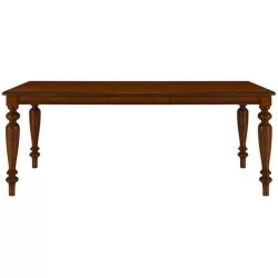 Table rustique polie avec patte tournée