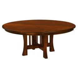 Round Rustic Dining Hall Table