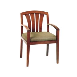 Rustic Hotel Chair with Wooden Decorative Arm Rustic Hotel Chair with Wooden Decorative Arm