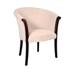Beige Fabric Upholstered Home Arm Chair Beige Fabric Upholstered Home Arm Chair