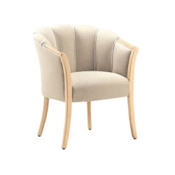 Kollu Krem Döşemeli Otel Sandalyesi Kollu Krem Döşemeli Otel Sandalyesi