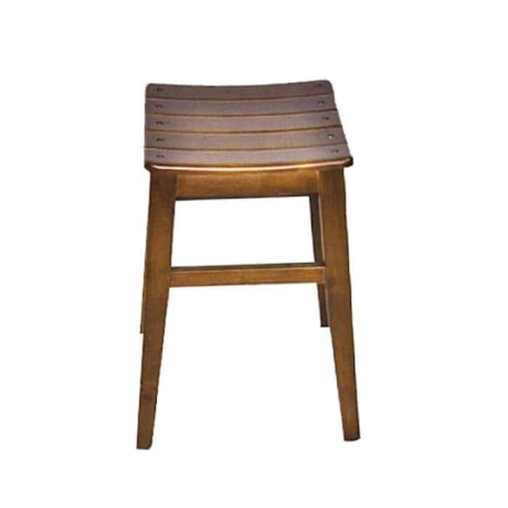 Wooden Stick Antiqued Painted Stool