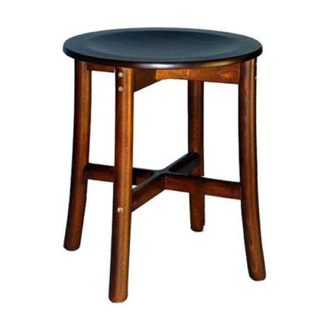 Walnut Painted Wood Thonet Cafe Restaurant Stool