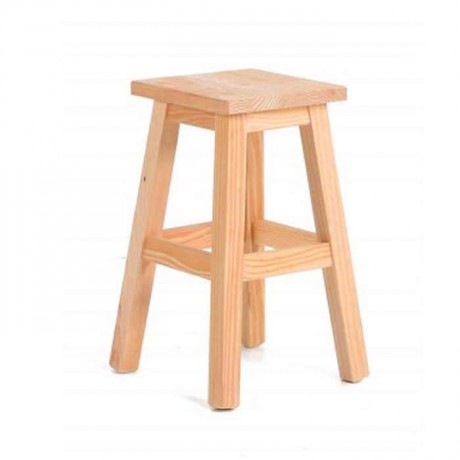 Conical Pine Wood Stool