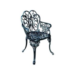 Classic Carving Patterned Hotel Restaurant Iron Casting Arm Chair Classic Carving Patterned Hotel Restaurant Iron Casting Arm Chair