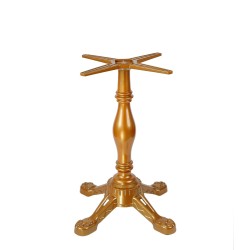 واحد ذهبي المصبوب الجدول الساق