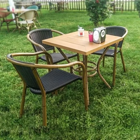 Bambu Boyalı Alüminyum Masa Ayağı