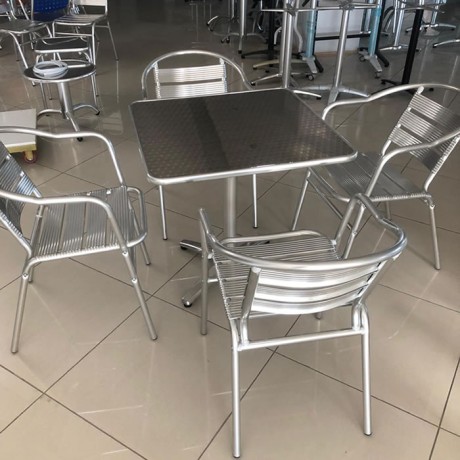 Aluminum Chair Table Set