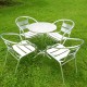 Round Table Aluminum Chair Table Set Round Table Aluminum Chair Table Set