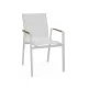 Fauteuil Iroko en aluminium à mailles blanches Fauteuil Iroko en aluminium à mailles blanches