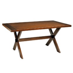 Çapraz Ayaklı Eskitme Boyalı Restoran Masası Çapraz Ayaklı Eskitme Boyalı Restoran Masası